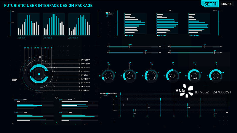 未来主义用户界面设计元素合集11图片素材