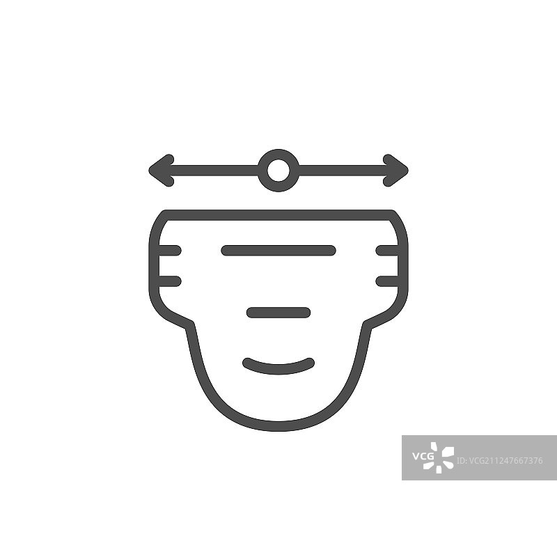 尿布尺寸线性图标图片素材