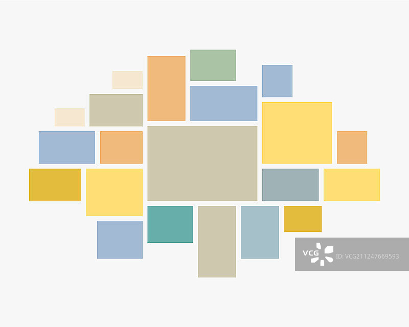 二十一个相框照片拼贴画图片素材