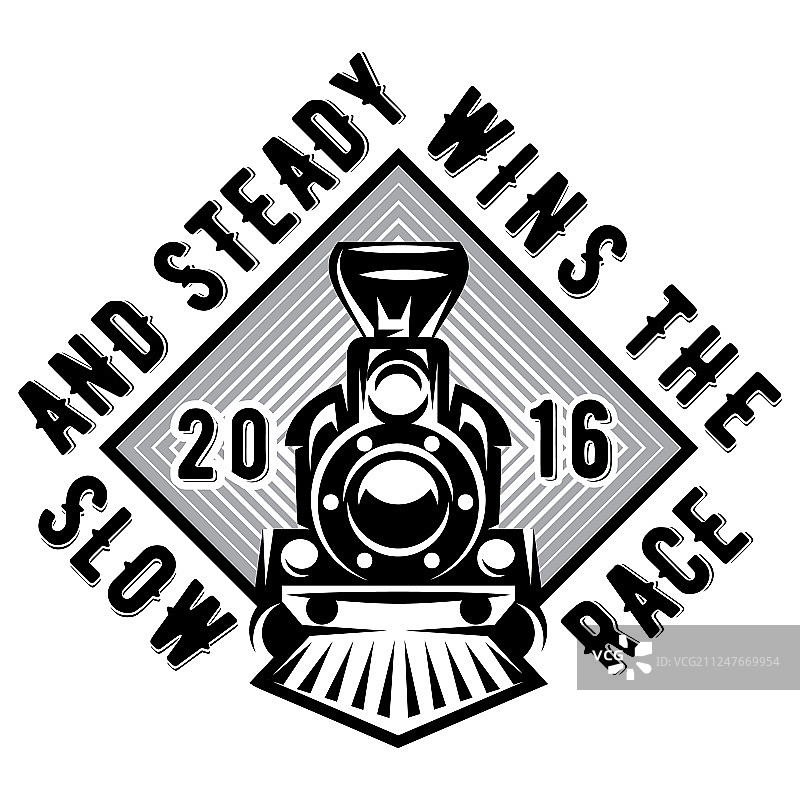 复古火车单色图案设计图片素材