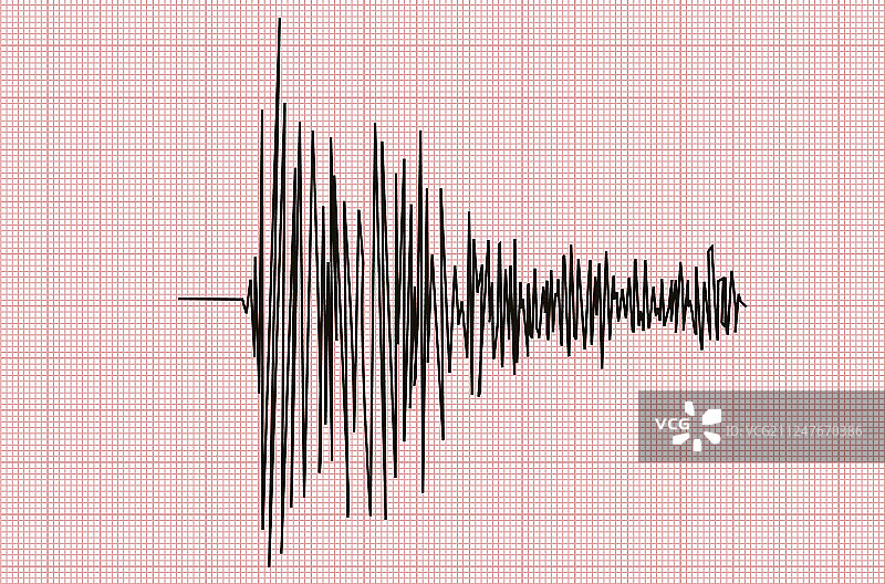 地震折线图图片素材