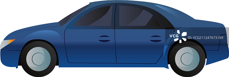 汽车侧视图图标图片素材