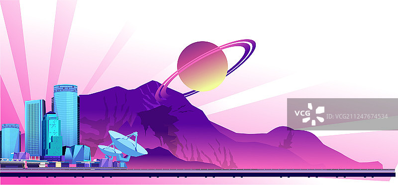 抽象城市banner图片素材