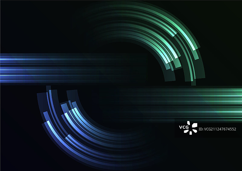 圆形数字抽象背景图层图片素材