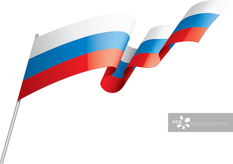 俄罗斯国旗上有白色图片素材