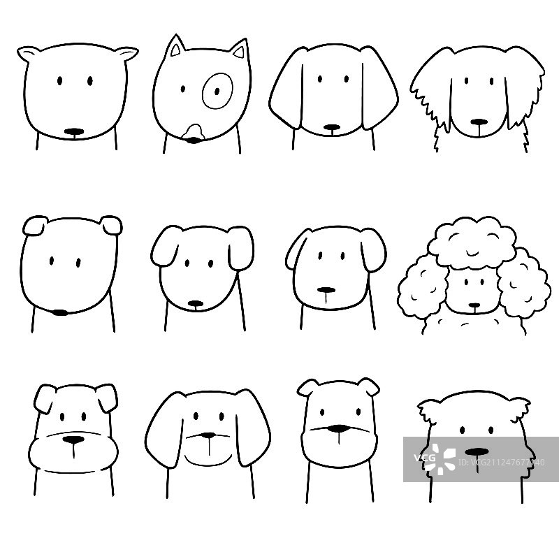 一组狗的素材图片素材