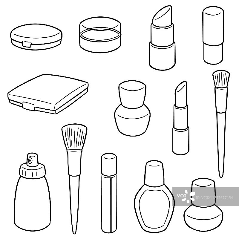 化妆品套装图片素材