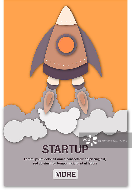 网络火箭发射创业概念图片素材