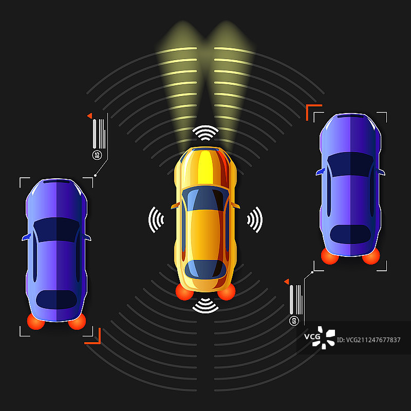 无人智能汽车高速公路系统图片素材