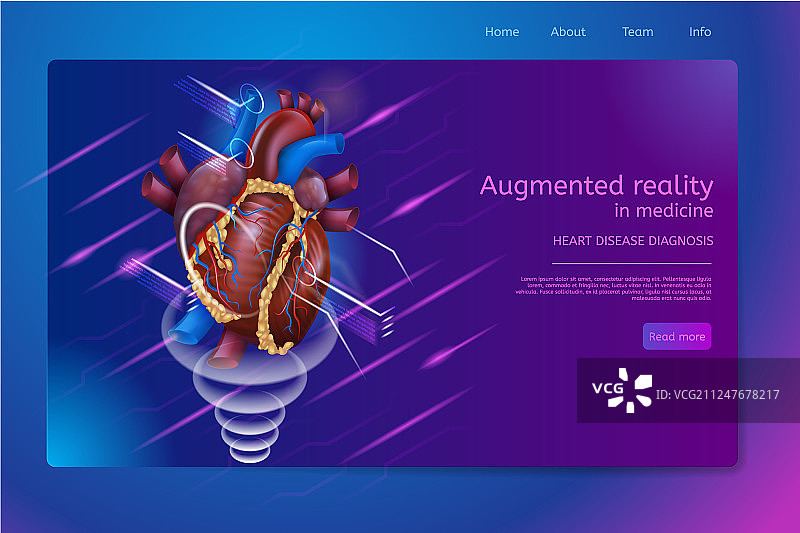2.5D banner：增强现实在医学中的应用图片素材