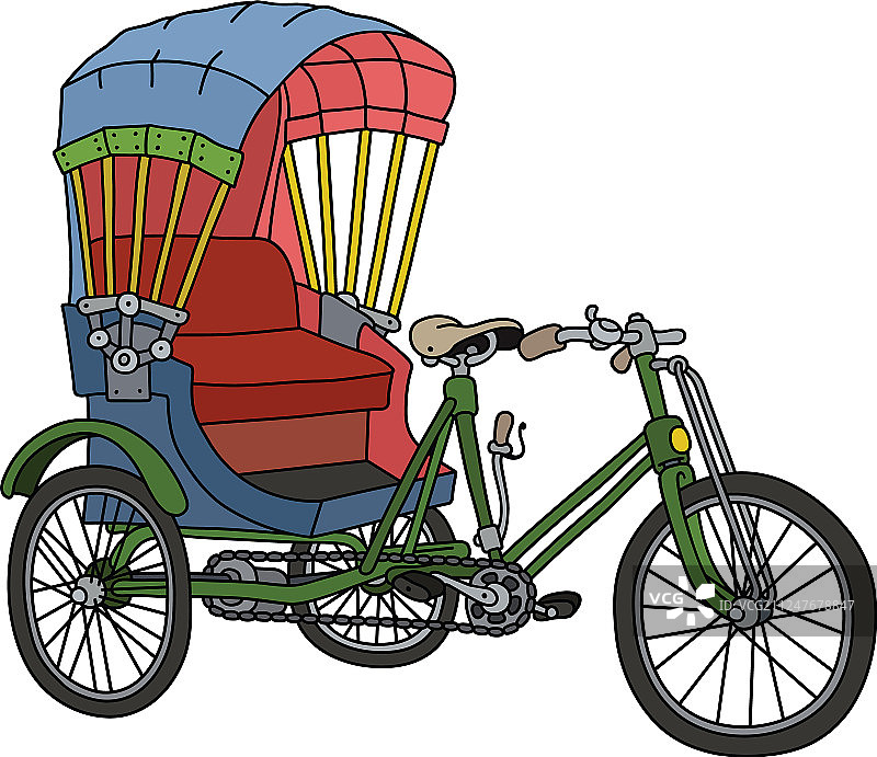 经典三轮车图片素材