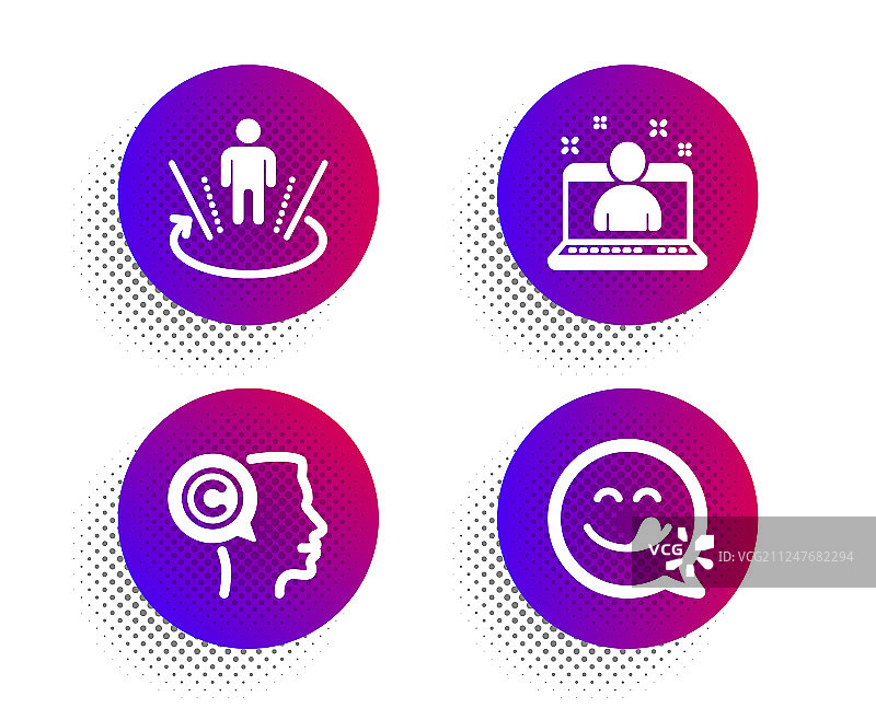 最佳作家经理与增强现实图标图片素材