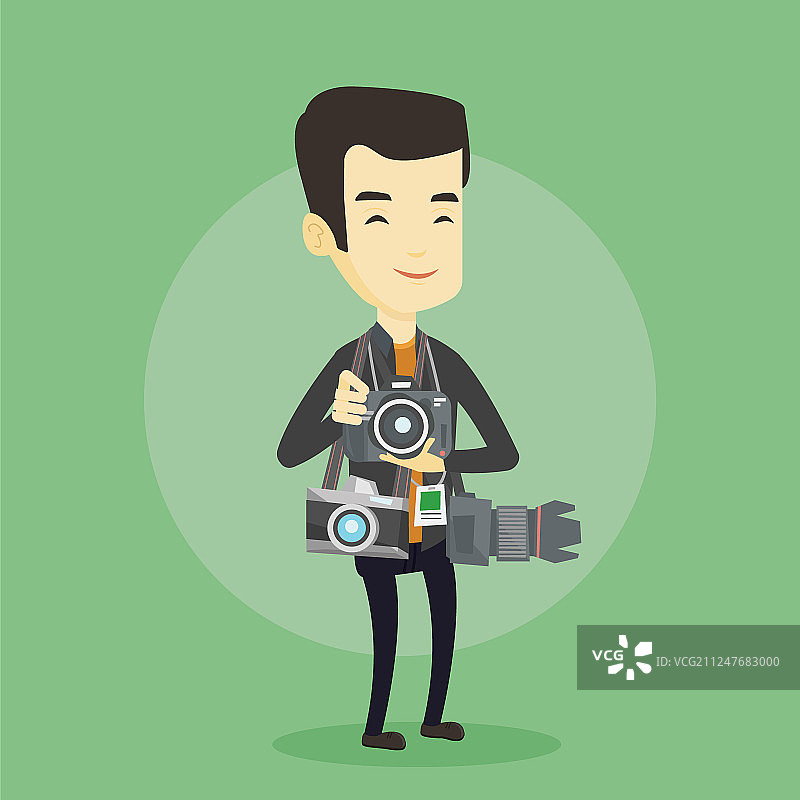 摄影师拍摄照片图片素材