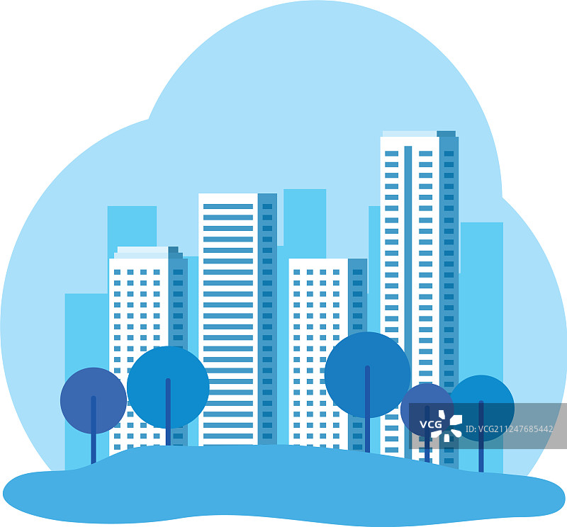 城市景观公园背景图片素材