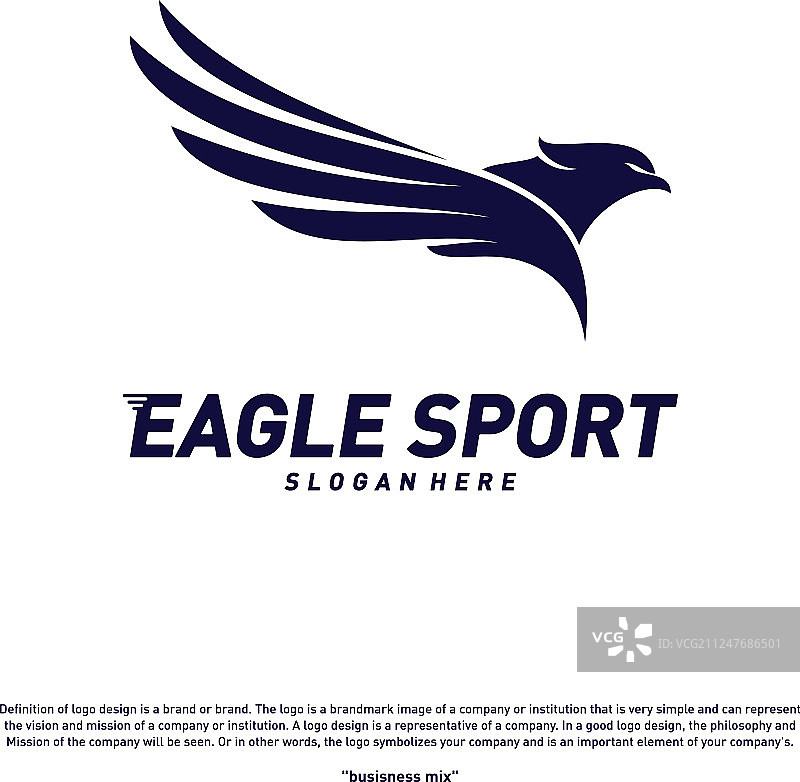 老鹰标志设计鸟类概念模板图片素材