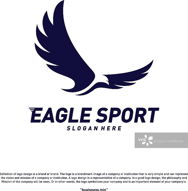 老鹰标志设计鸟类概念模板图片素材
