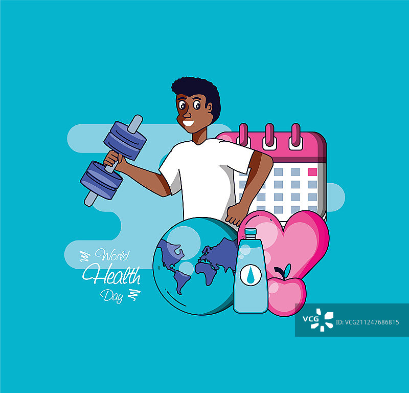 健壮男人图标集图片素材