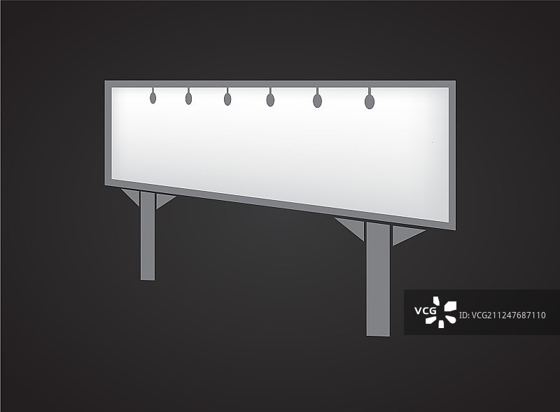 黑色背景上的banner样机图片素材