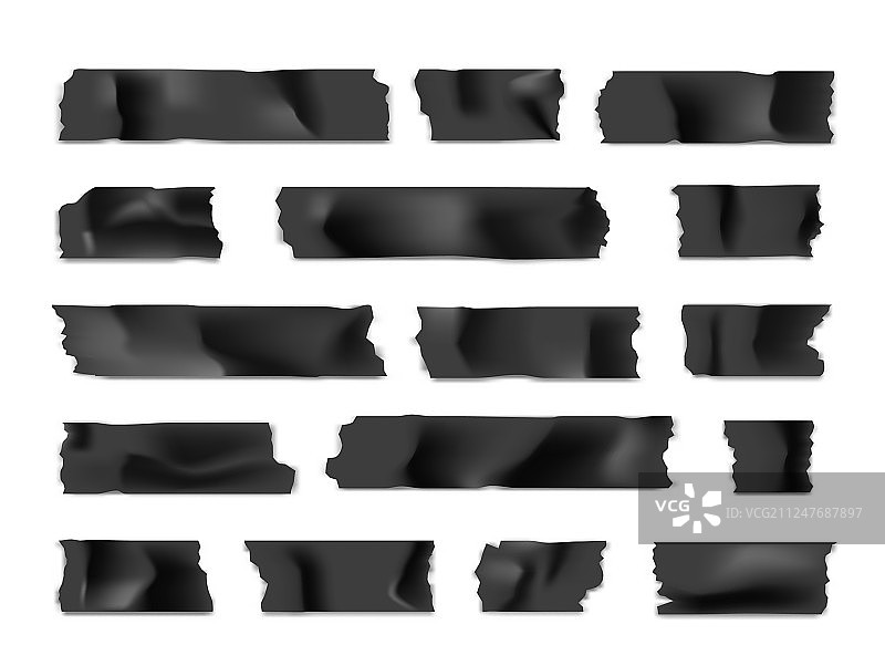 不干胶胶带套装，隔离的纸条图片素材