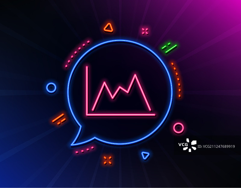 折线图图标金融图表符号图片素材