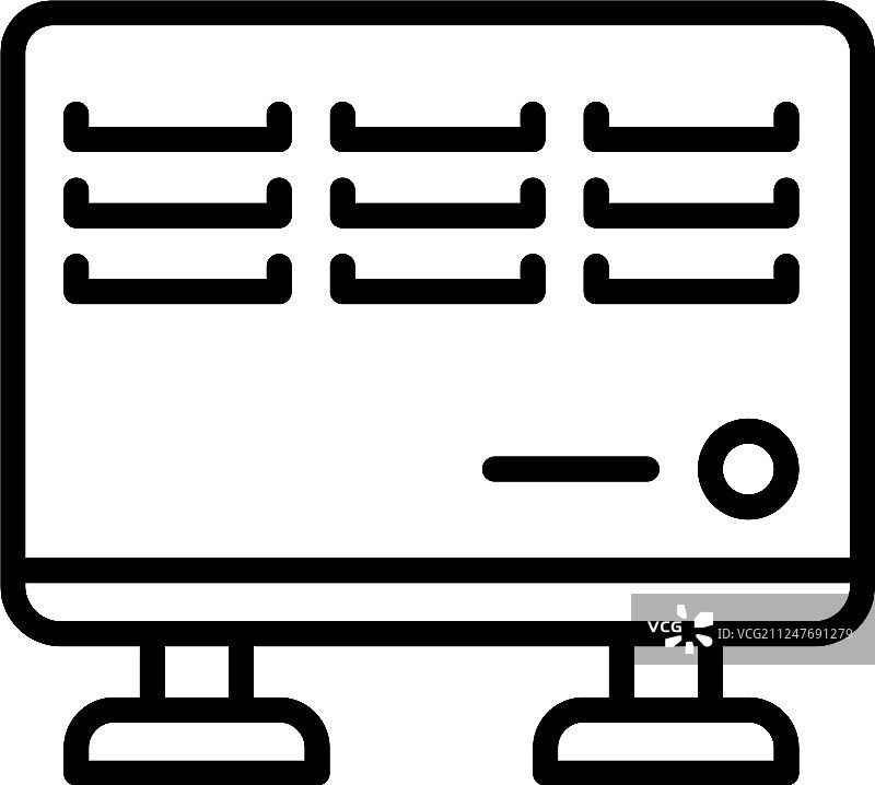 房间金属加热器轮廓图标图片素材