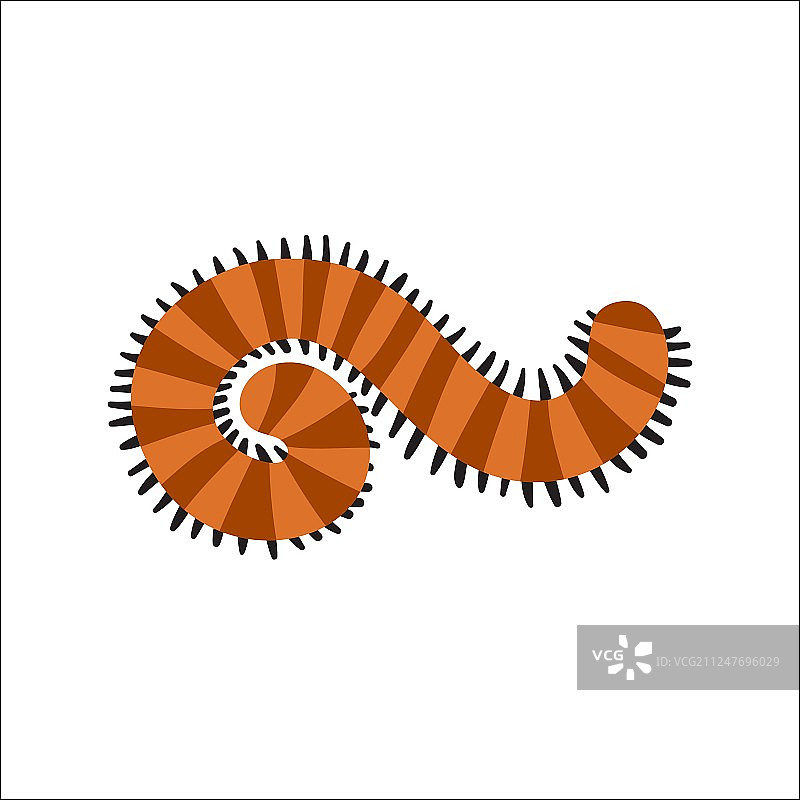 可爱的卡通蜈蚣图片素材