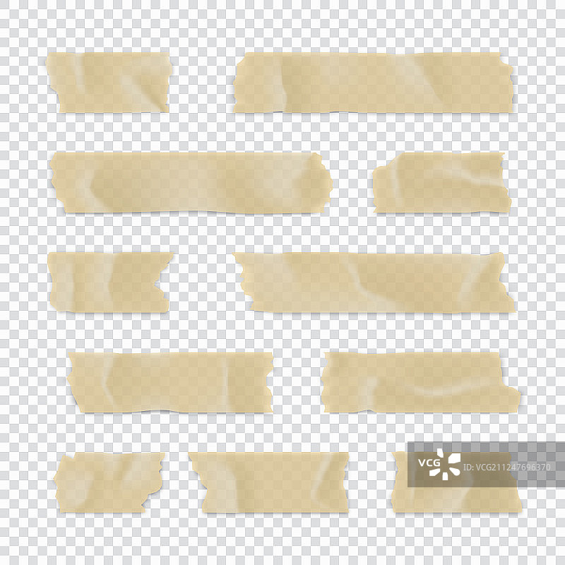不干胶胶带套装，隔离的纸条图片素材