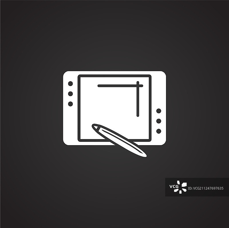 图形背景上的书写相关图标图片素材