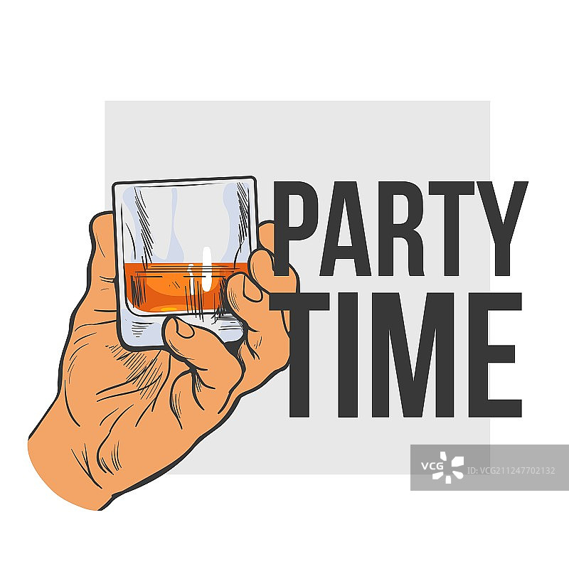 手持威士忌酒杯图片素材