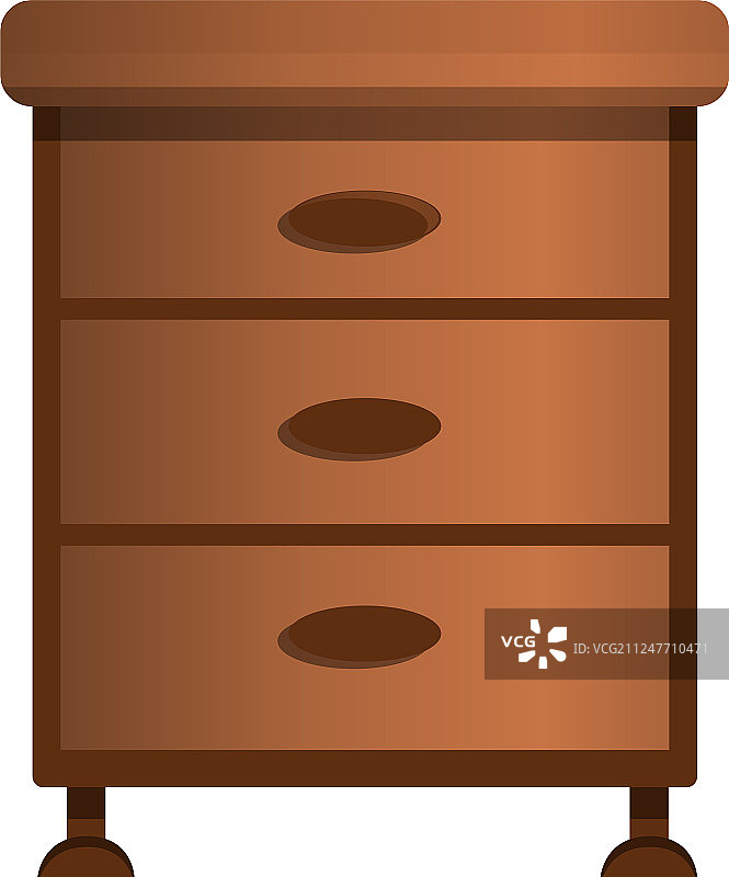 抽屉图标卡通风格图片素材