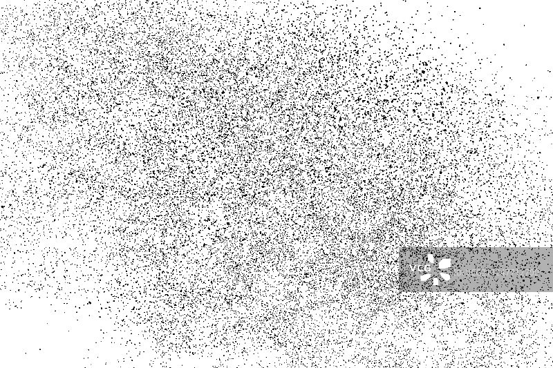 黑色颗粒状纹理孤立在白色上图片素材