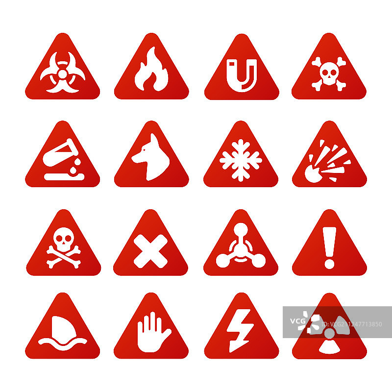 工业生产禁止标志合集图片素材