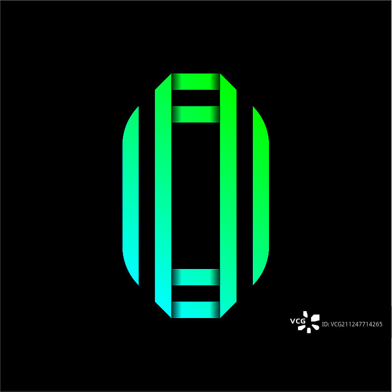 新款纸带折叠字体图片素材