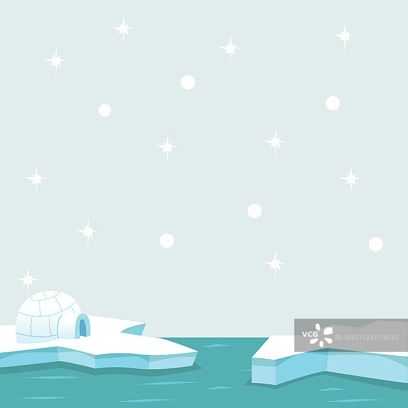 海洋中的北极图片素材