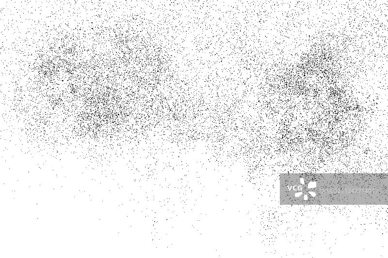 黑色颗粒状纹理孤立在白色上图片素材