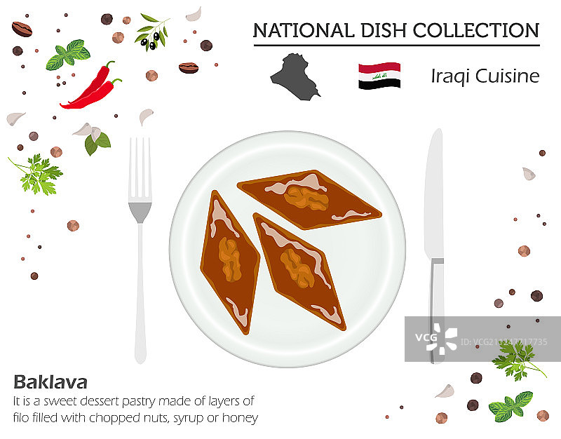 伊拉克美食中东国家菜肴图片素材