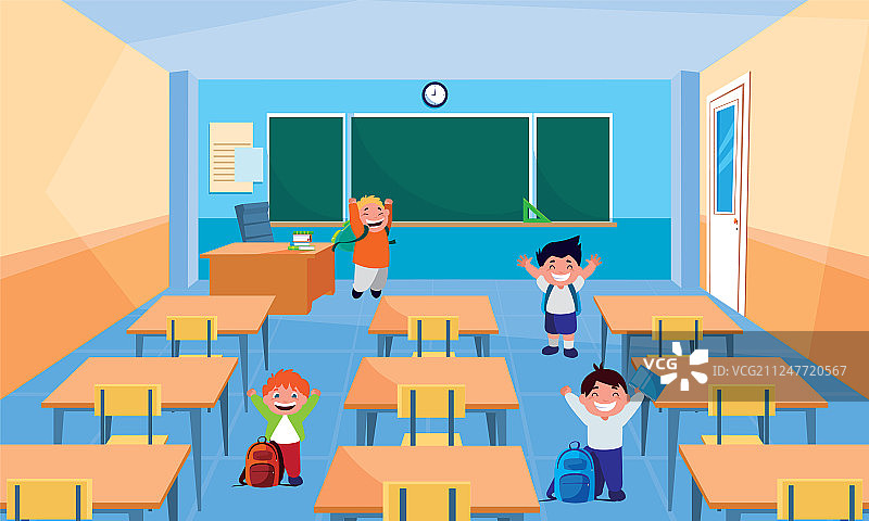 快乐的小学生角色图片素材