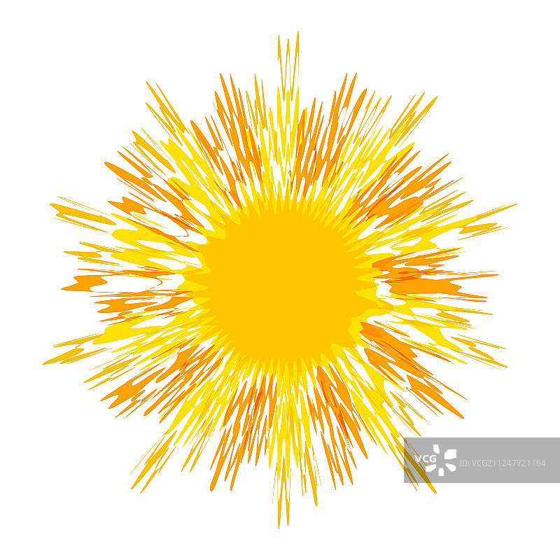 炙热的太阳光芒图片素材