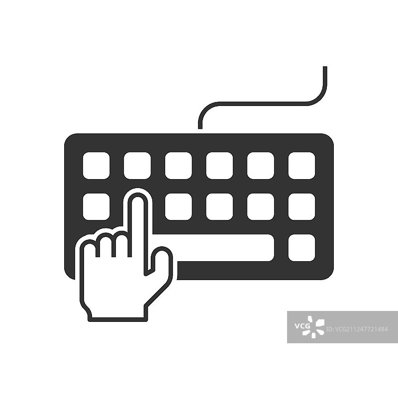 手在键盘上打字图片素材