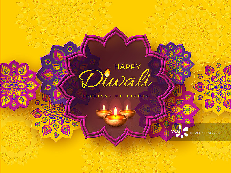 排灯节节日设计图片素材