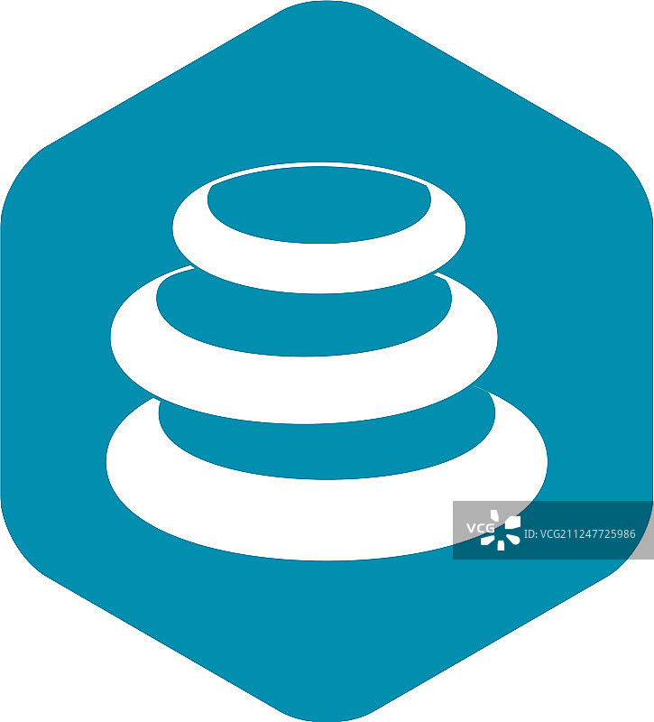 玄武岩平衡石堆叠图标图片素材