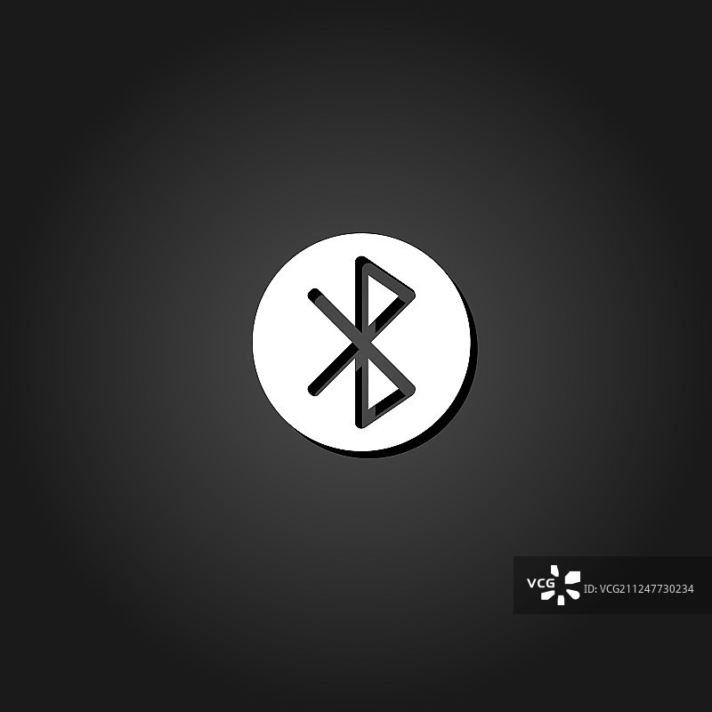 扁平风格蓝牙图标图片素材