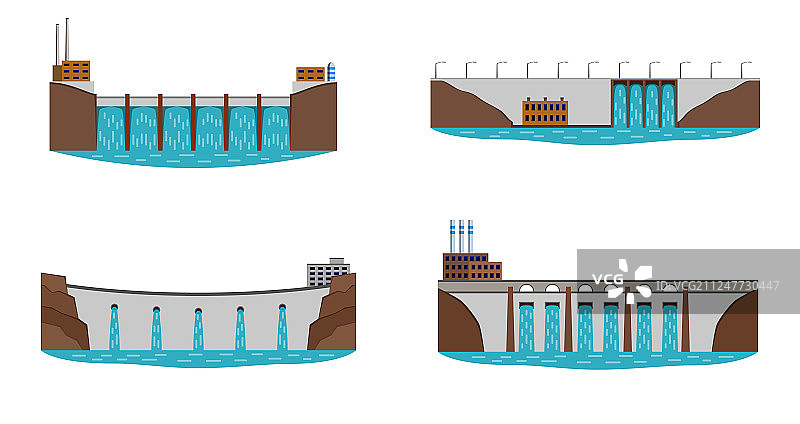 水力发电厂合集图片素材