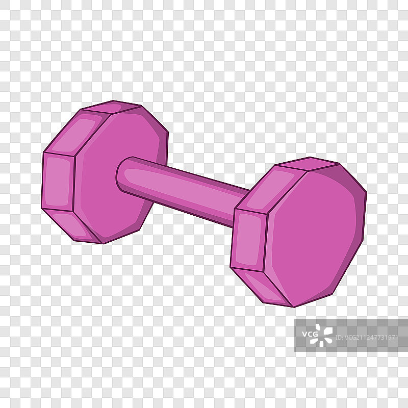 卡通风格的哑铃图标图片素材