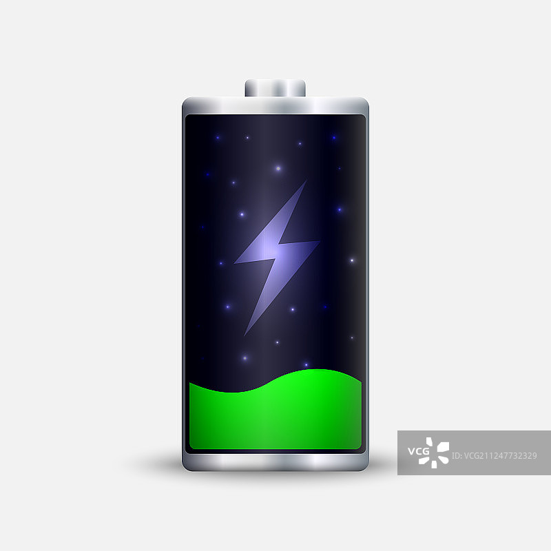 满电电池充电图片素材