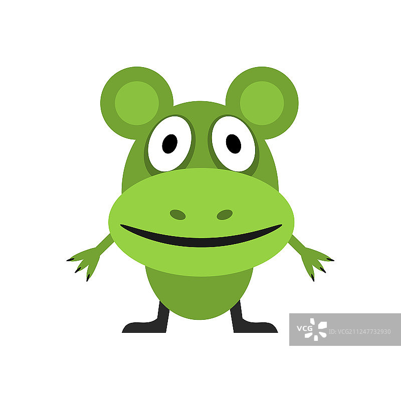 可爱的绿色老鼠图片素材