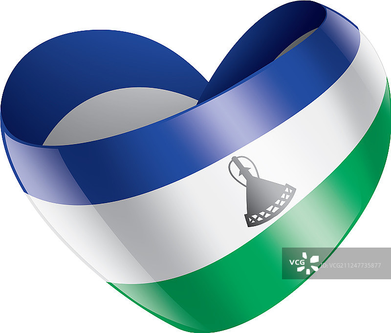 莱索托国旗上有白色图片素材