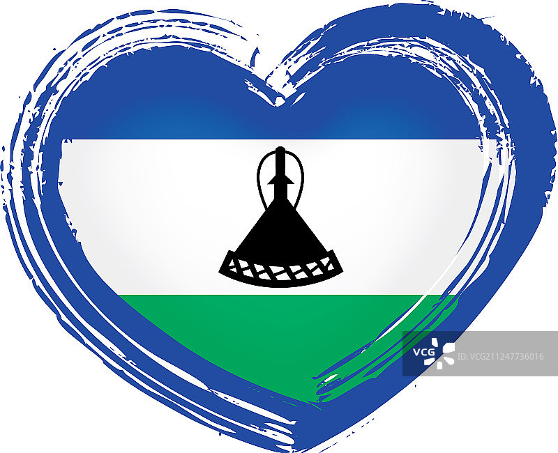 莱索托国旗上有白色图片素材