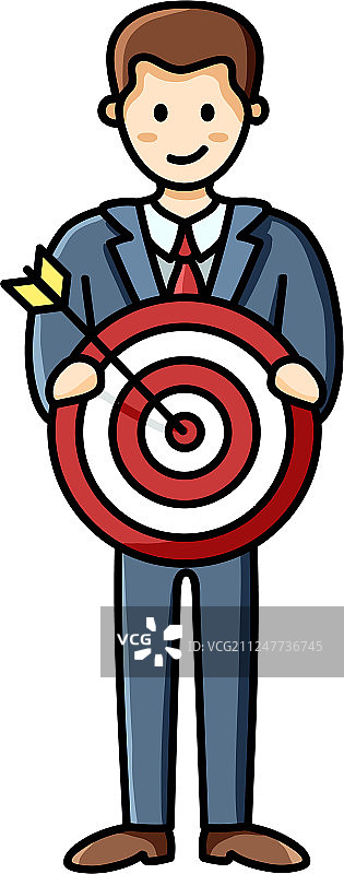 商人持有目标标志图片素材