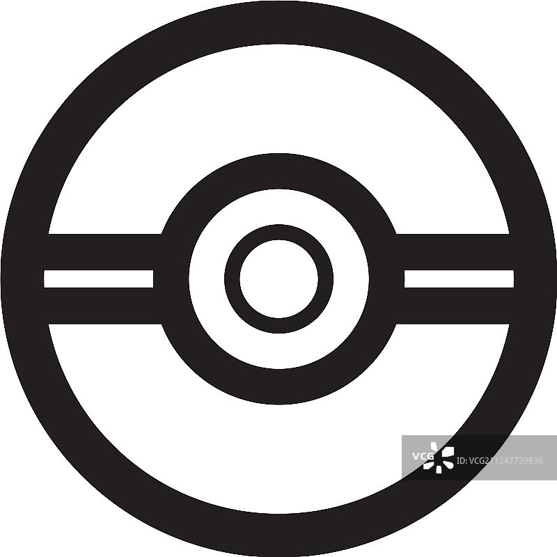 精灵宝可梦GO标志精灵球模板图片素材